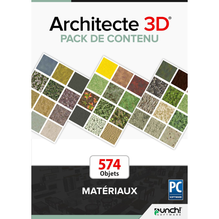 ARCHITECTE 3D® Pack de contenu - Matériaux