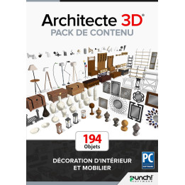 ARCHITECTE 3D® Pack de contenu - Décoration d'intérieur et mobilier
