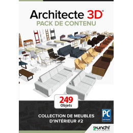 ARCHITECTE 3D® Pack de contenu - Collection de meubles d'intérieur 2