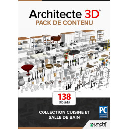 ARCHITECTE 3D® Pack de contenu - Collection Cuisine et Salle de Bain