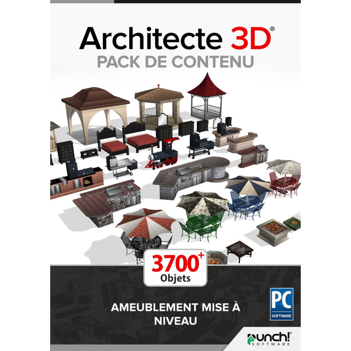 ARCHITECTE 3D® Pack de contenu – Ameublement mise à niveau - Téléchargement Windows