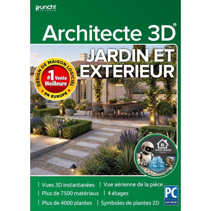 ARCHITECTE 3D 26 Jardin et Extérieur Licence à durée déterminée (1 an/Annuel)