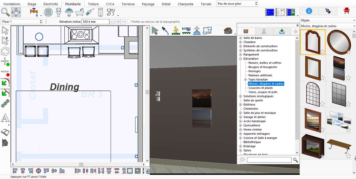 Empty basic kitchen layout before adding appliances and accessories