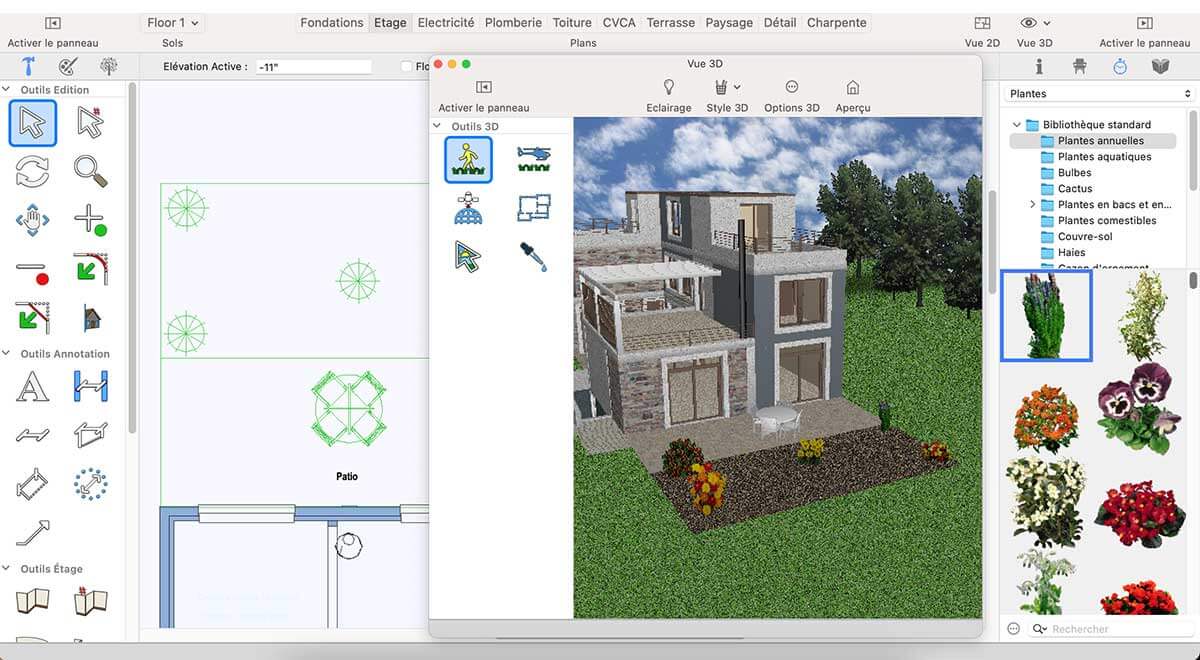 Ground Fill Region tool inside workspace