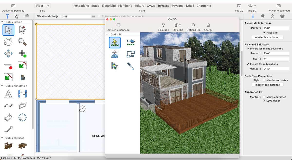 Ground Fill Region tool inside workspace