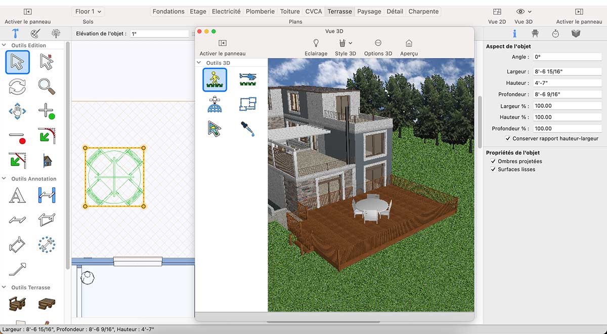 Ground Fill Region tool inside workspace