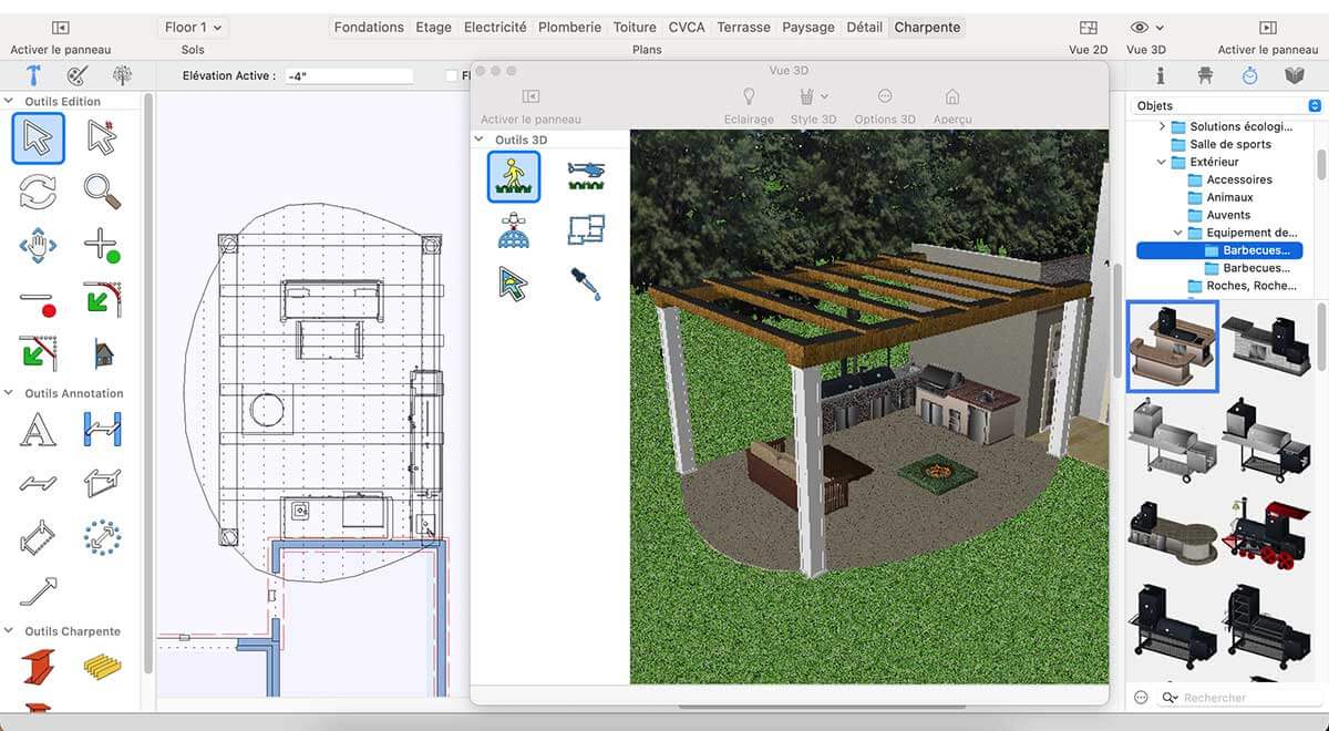 Ground Fill Region tool inside workspace