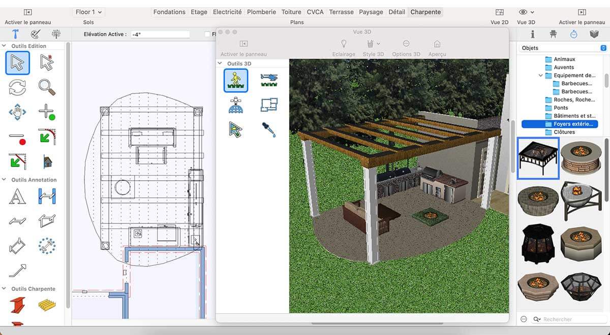 Ground Fill Region tool inside workspace