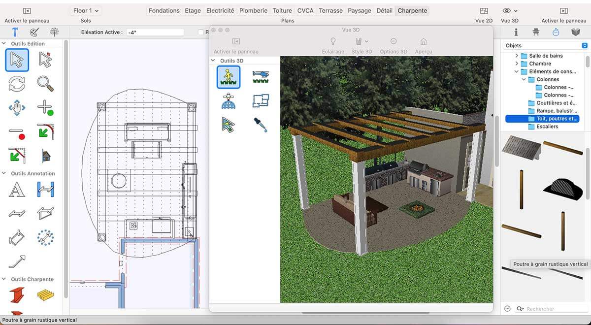 Ground Fill Region tool inside workspace