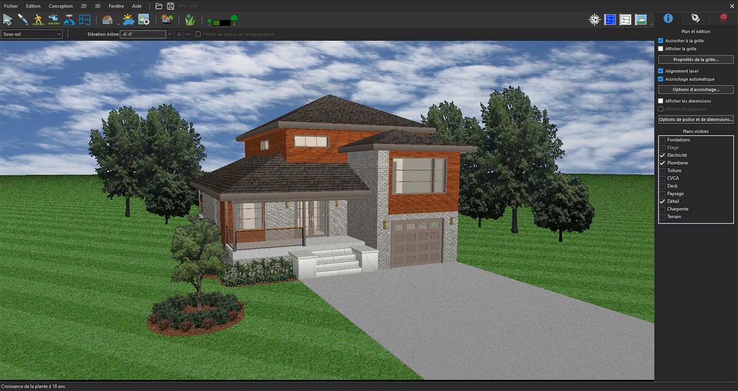 Vue 3D du projet préparée pour le rendu de référence avec Home Design Copilot