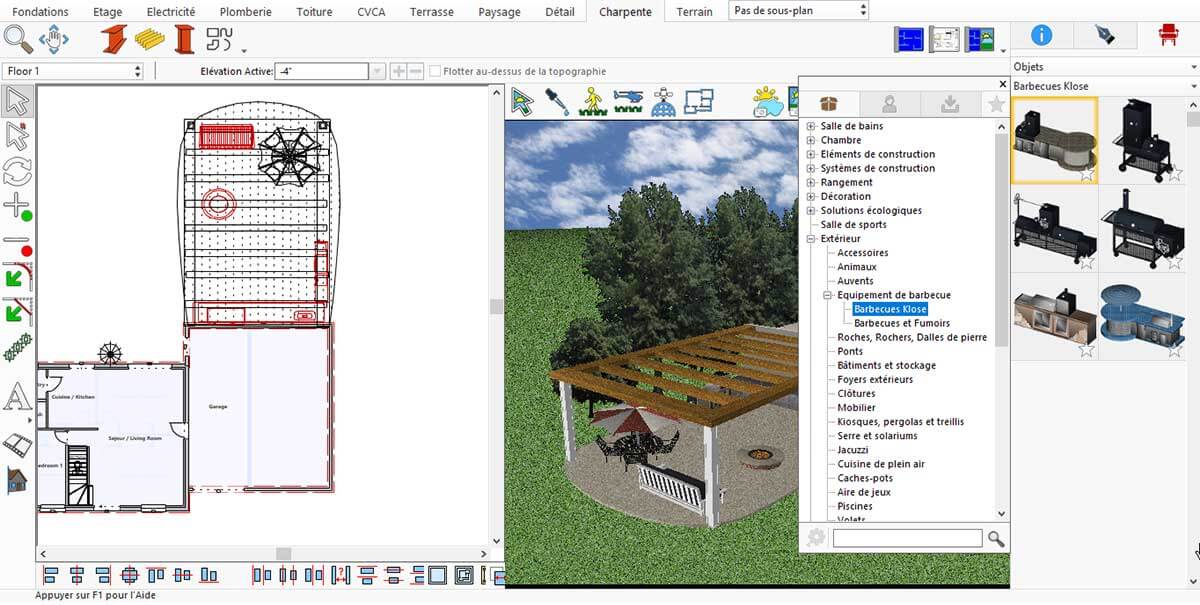 Premade outdoor kitchen design layout