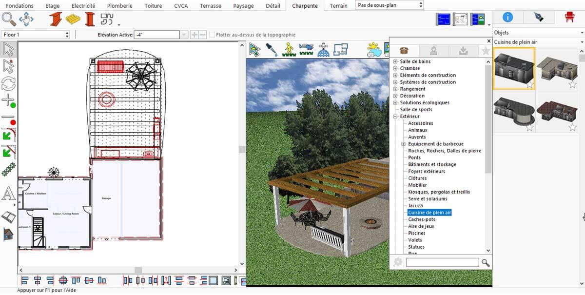 Premade outdoor kitchen design layout